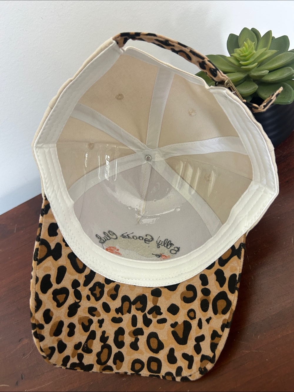 Zenana Leopard Print Baseball Silly Goose Club hat - Picture 3 of 4
